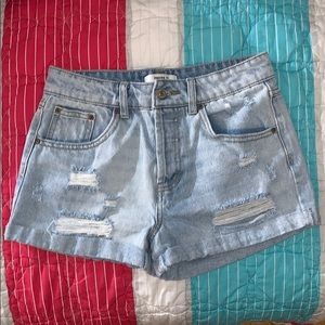 High waisted Jean Shorts